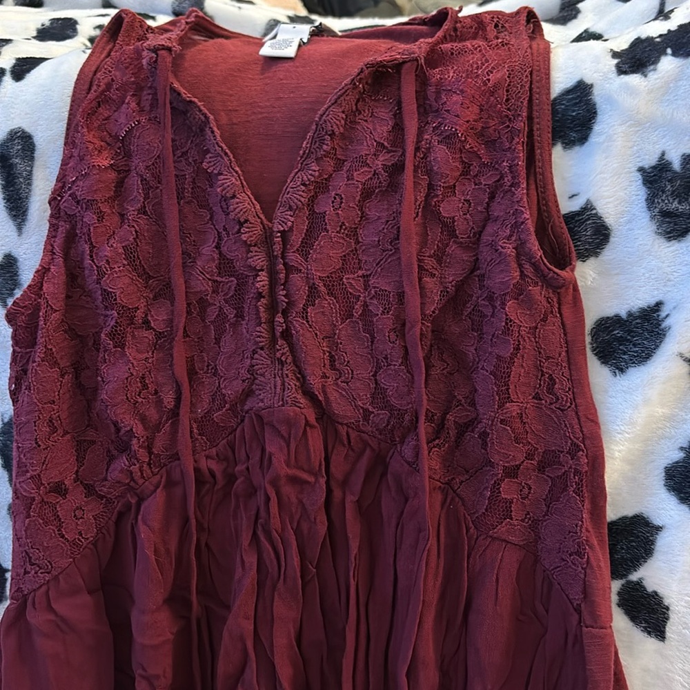 Ruffle Lace Tank